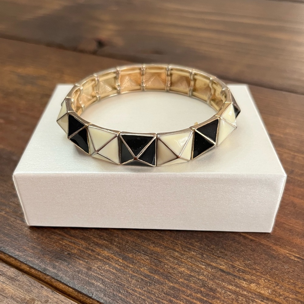 Black/Gold/White Bracelet